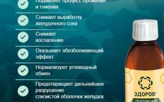 Лечение язвы желудка прополисом