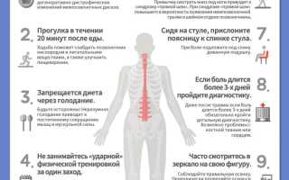 Правила здоровья спины и позвоночника