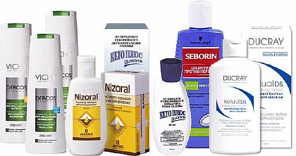 Препараты и шампуни от перхоти