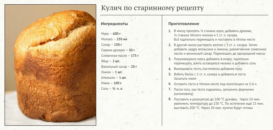 Домашний кулич