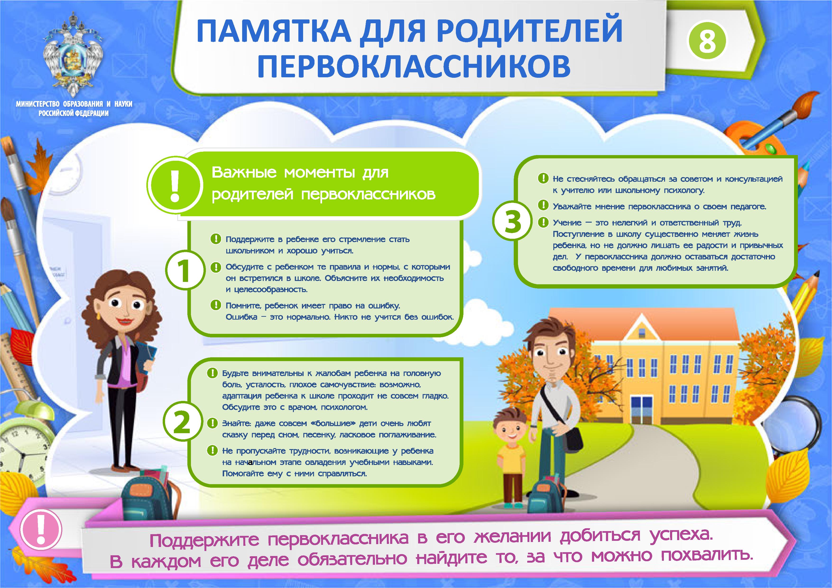 Советы родителям первоклассников